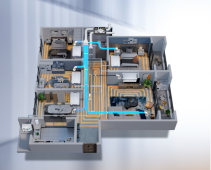 近零能耗住宅項(xiàng)目靜安璽樾，能耗水平相對(duì)傳統(tǒng)節(jié)能建筑降低近50%