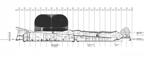 西歐大型國家館建筑施工圖（上海知名大學設(shè)計院設(shè)計）