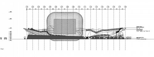 西歐大型國家館建筑施工圖（上海知名大學設(shè)計院設(shè)計）